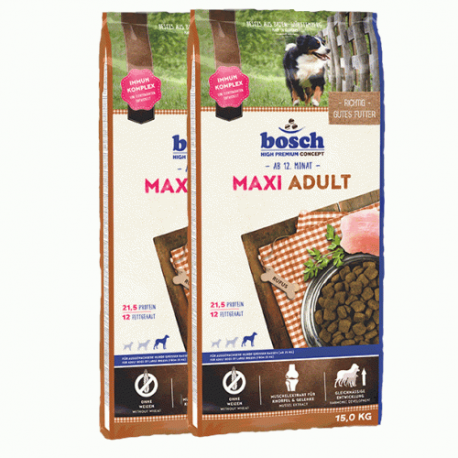 Bosch MAXI ADULT 15kg x 2